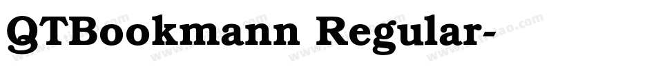 QTBookmann Regular字体转换